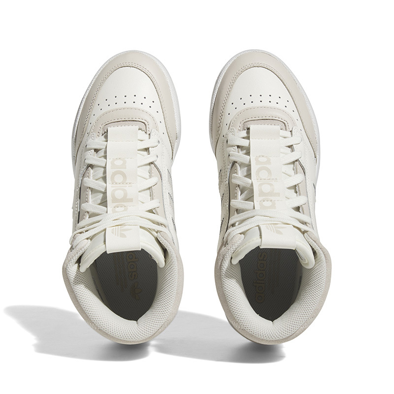 adidas originals 舒适潮流 轻便耐磨防滑 中帮 板鞋 女款 灰色 FZ5721