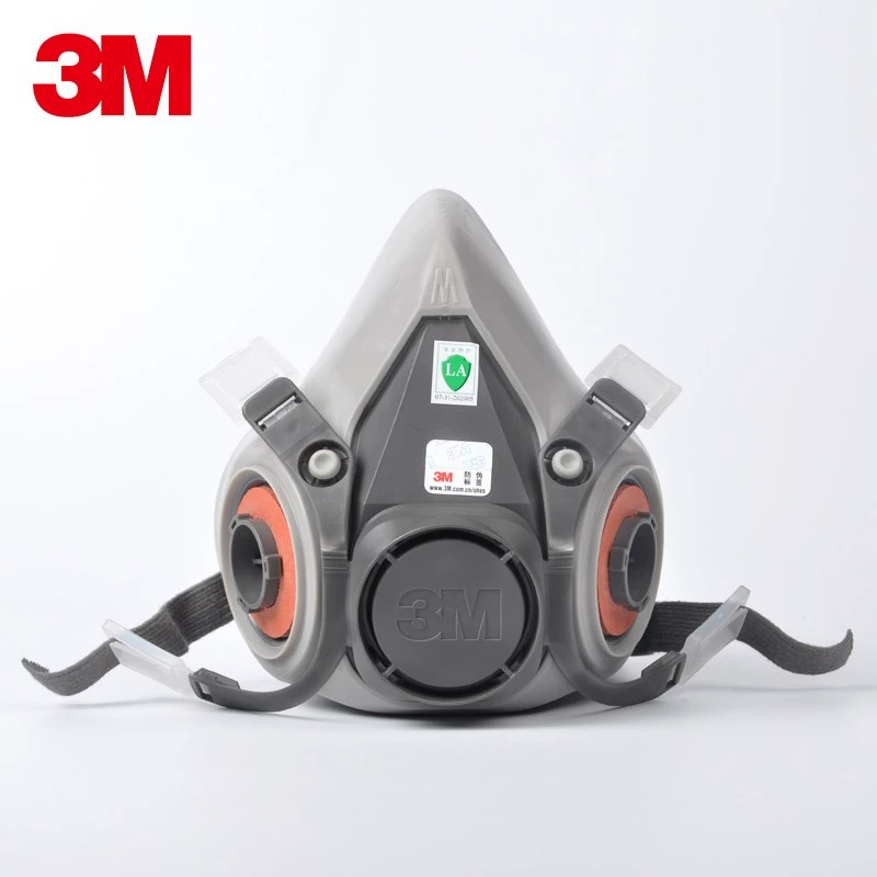 3M6200防毒面具防尘面罩防护面罩橡胶舒适耐用防尘面具呼吸 3M6200面具主体一个