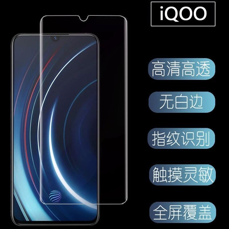 vivoiQOO原厂手机膜iQOO高清保护膜iQOO原装透明软膜iQOOpro图片