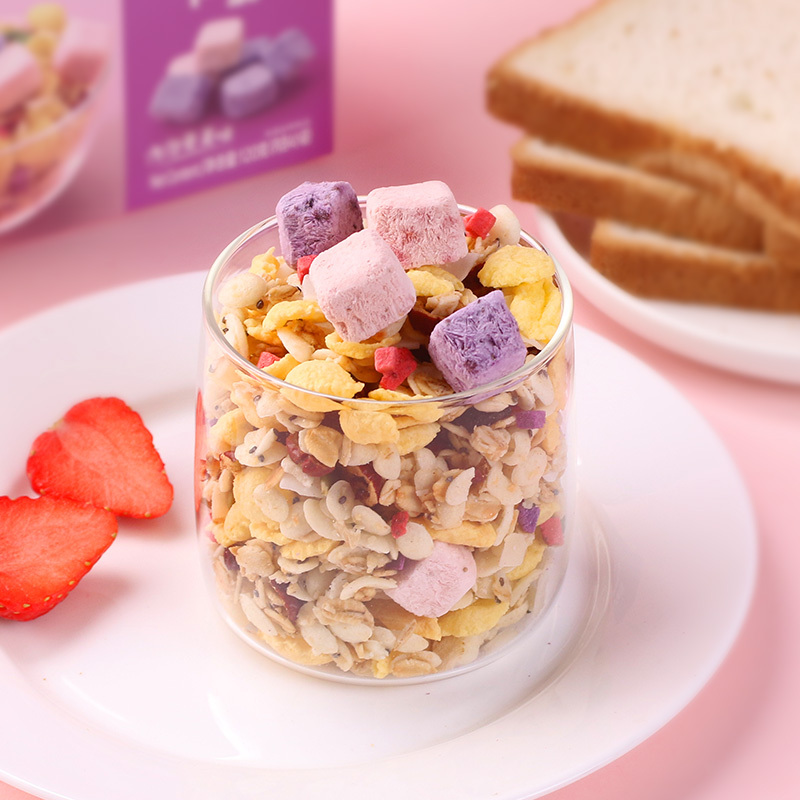 精力沛赛夫酸奶水果胚芽即食早餐谷物燕麦脆120g