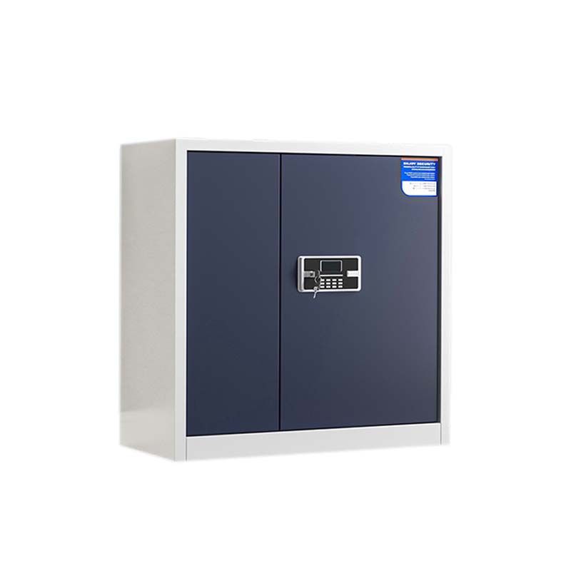 湘渭保密柜财务档案柜文件柜办公室资料储物柜保险柜矮柜白灰-电子密码锁高清大图