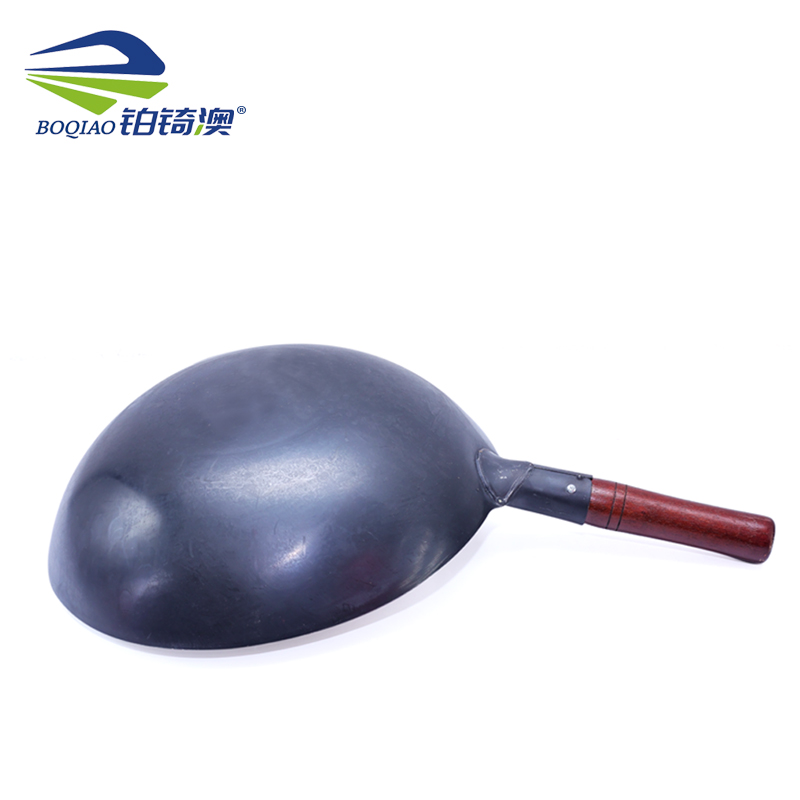 铂锜澳商用氮化木柄炒锅 铁锅 36cm 个高清大图