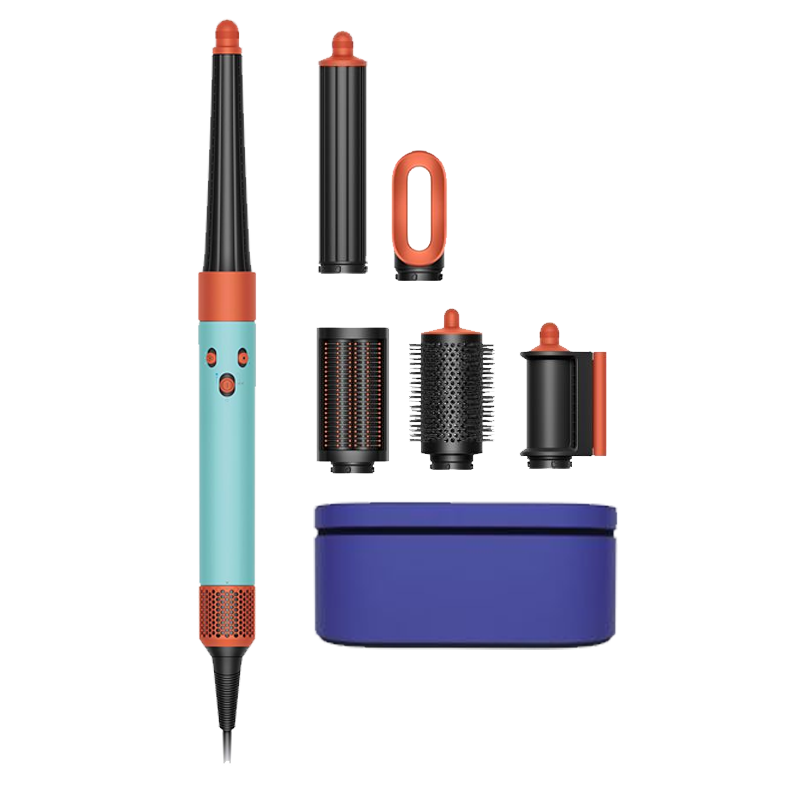 戴森(DYSON)HS08 智能自动卷发棒 吹风 卷/直发 蓝牙连接一键造型 便携 礼物推荐 彩陶青色