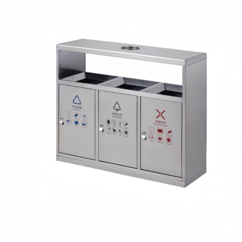 凡礼格户外不锈钢垃圾桶 110*36*95cm