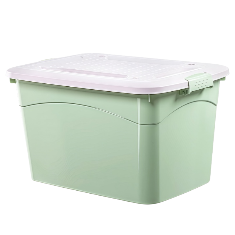 晨磊 收纳箱 55*39*31.5cm(绿) 个高清大图