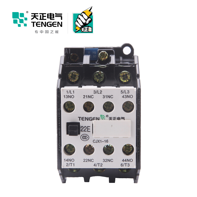天正电气CJX1-9/22 220V3NO 2NO+2NC 16A交流50/60Hz 3P 02010060020接触器