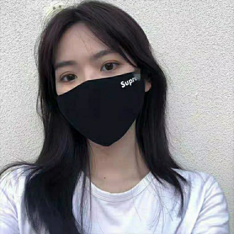 口罩潮男黑色时尚女网红个性字母印花保暖防尘防雾霾透气纯棉