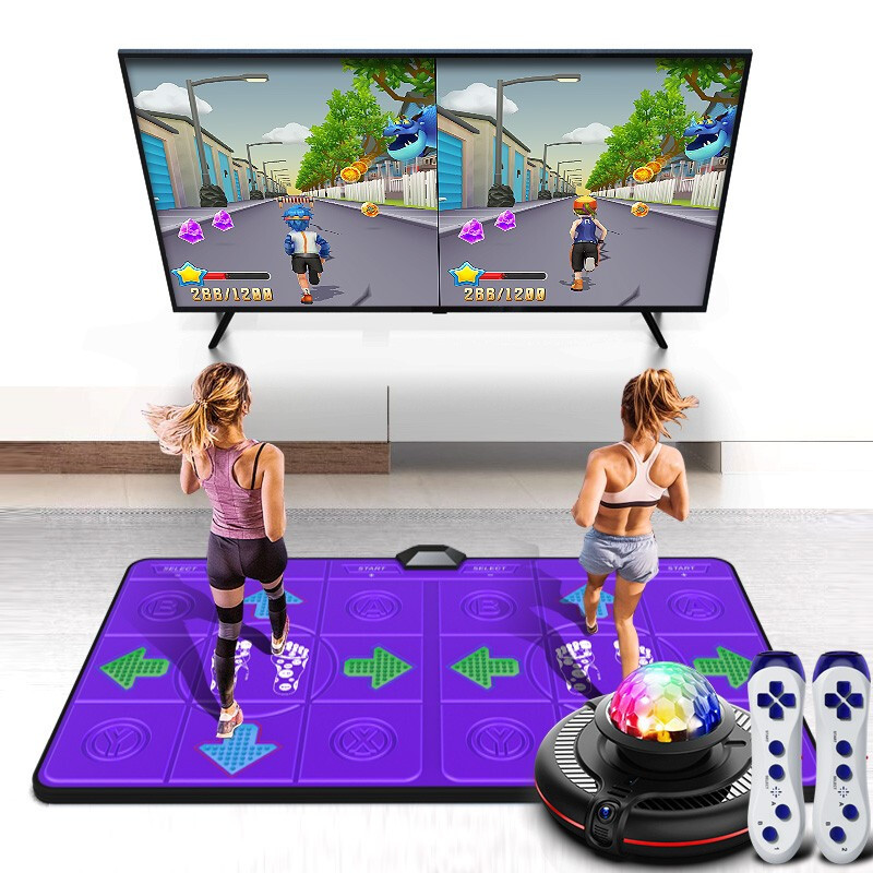 舞霸王摄像头充电发光毯体感跳舞毯电视游戏机跳舞机家用双人单人儿童