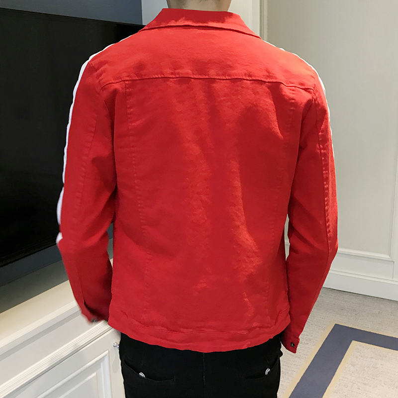 2018新品春季男款韩版潮流薄款牛仔衣夹克潮男时尚短款修身外套男