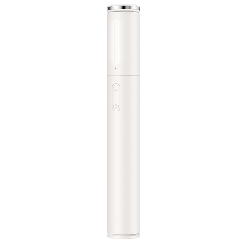 华为(HUAWEI)补光灯自拍杆无线蓝牙连接自拍神器补光器 苹果三星小米OPPO/VIVO锤子一加手机通用自拍竿 白色