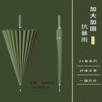 嘉创优品 长柄直杆伞 家用大号加固结实抗风暴雨专用伞16骨 酒红色