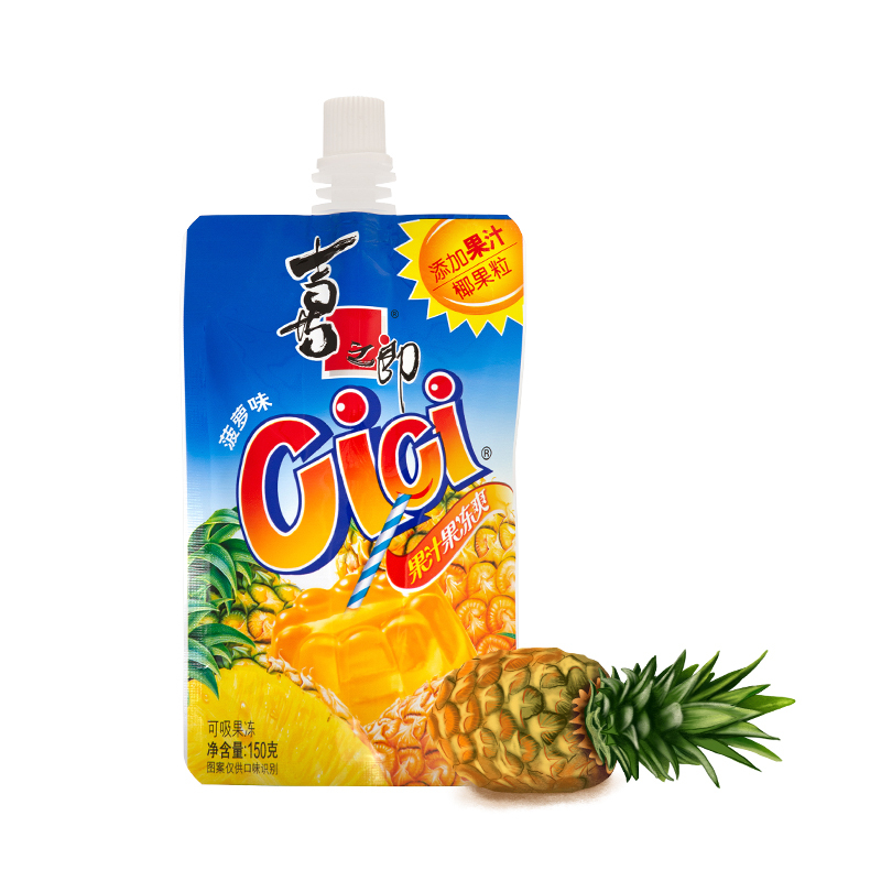 喜之郎 菠萝味cici果冻爽果冻 150g 可吸果冻