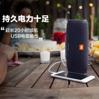 JBL CHARGE3 无线蓝牙小音箱 音乐冲击波 三代 车载户外运动便携音箱 防水移动充电音箱 黑色