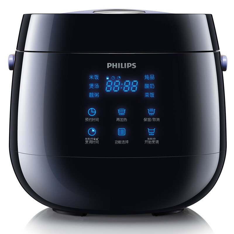 飞利浦(Philips) 迷你智能可预约液晶显示 电饭煲2L 单台装