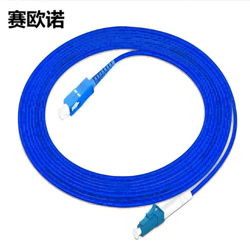 蓝色铠装尾纤 SC-LC 1米 根高清大图