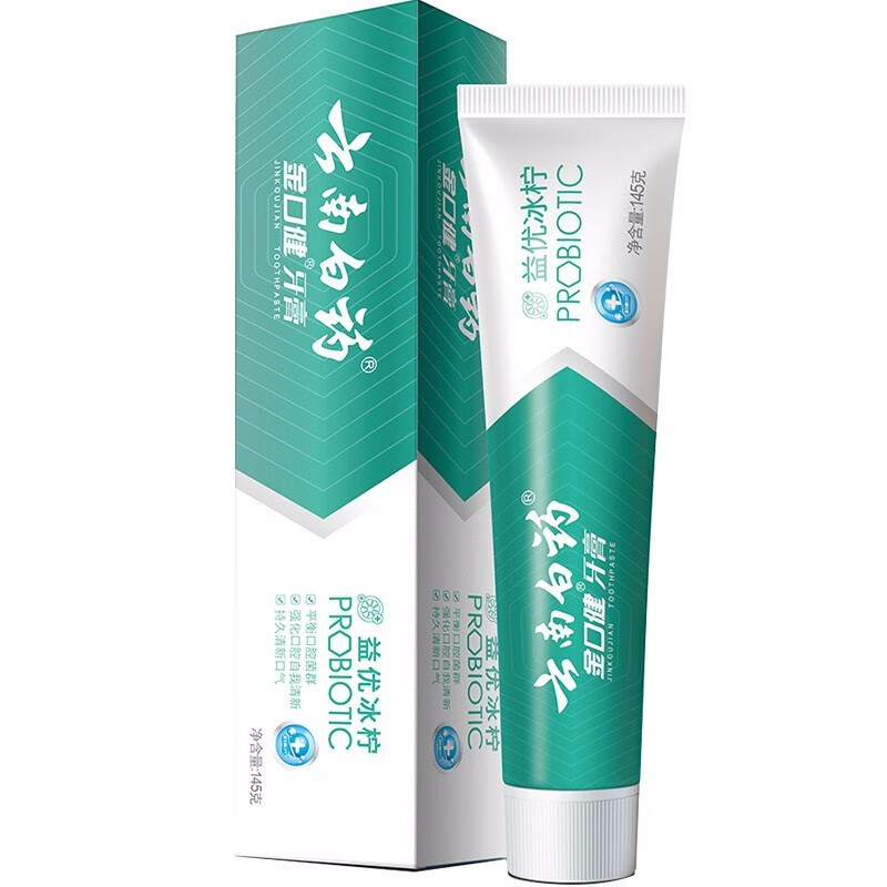 云南白药金口健牙膏(益优清新)145g(冰柠薄荷)益生菌 145g冰柠薄荷