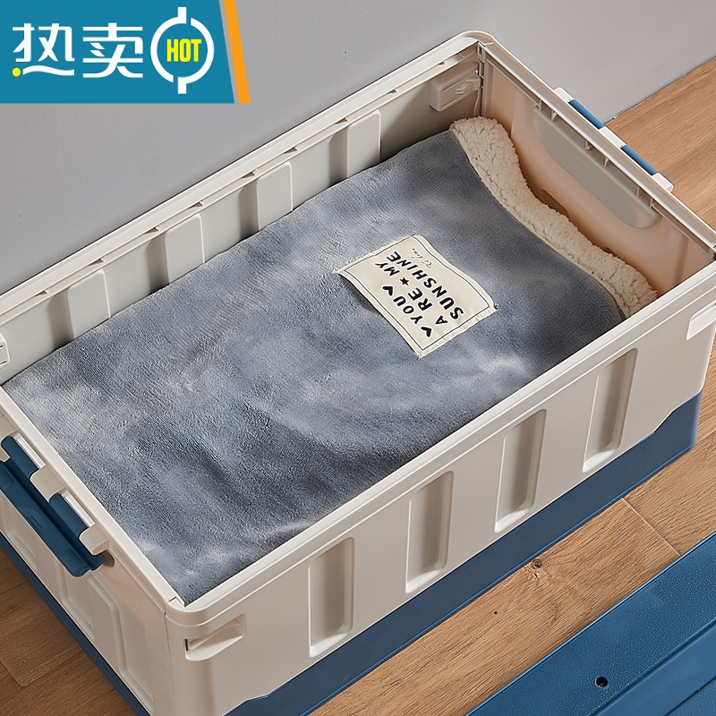 敬平可坐式储物箱大容量家用书箱大号车载钓鱼当凳子折叠收纳箱整理箱收纳凳高清大图