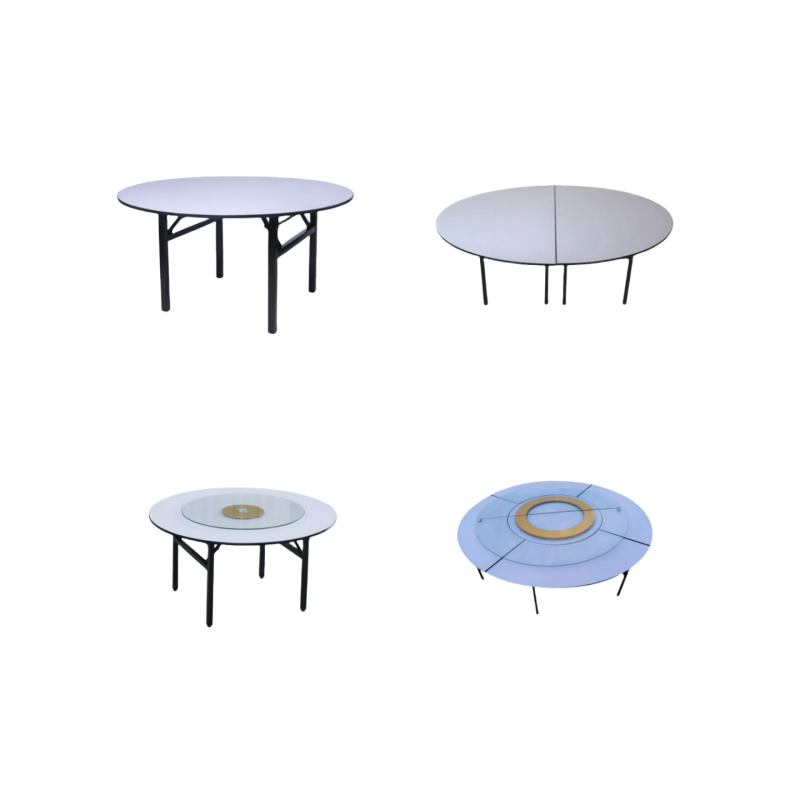 金佑莱餐桌(可定制)个(1.5米圆桌+0.9米转盘 含桌架)高清大图