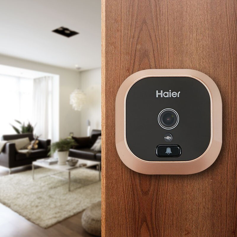 海尔（Haier）智能猫眼可视门铃防盗门家用电子监控高清夜视摄像头HM-11R