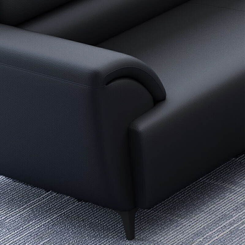 圣斯顿HB-2080 简约三人位西皮沙发2000*800*800mm(张)黑色高清大图