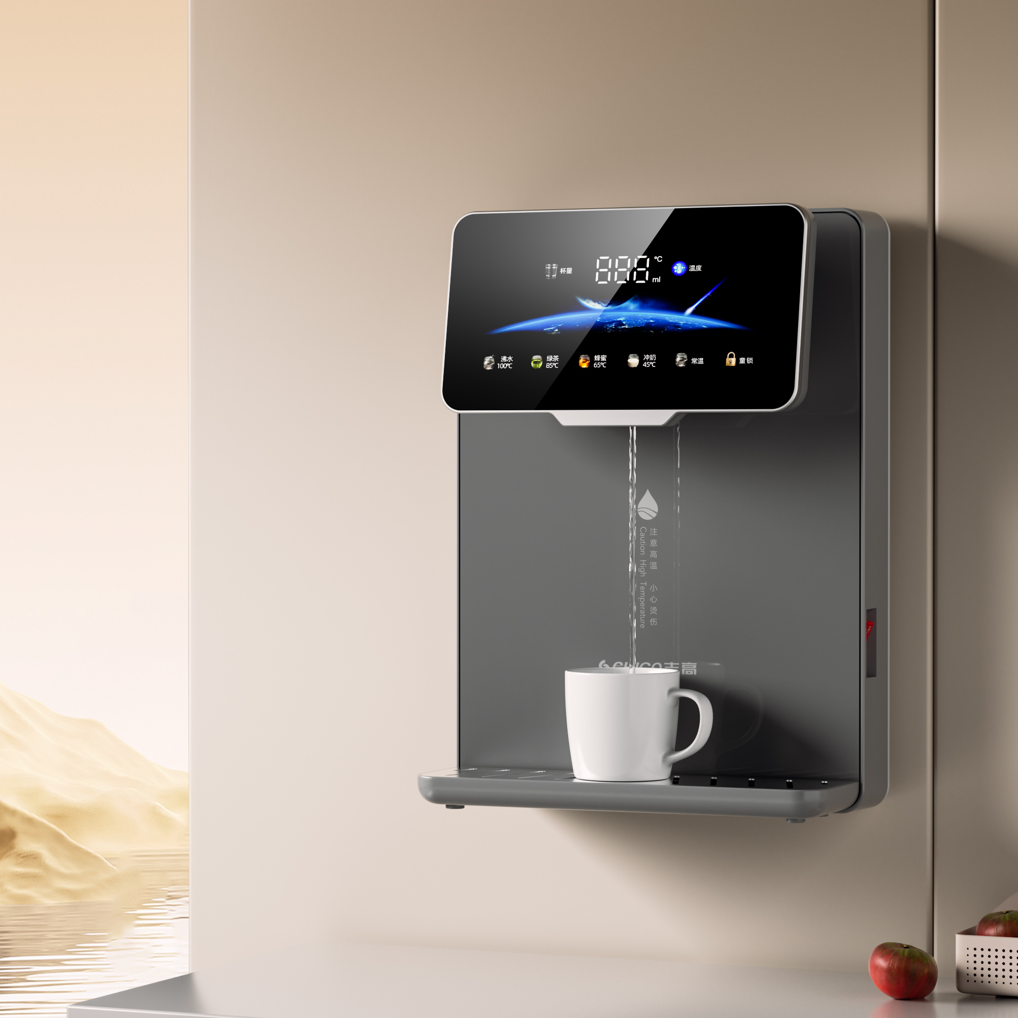 志高(CHIGO)管线机 5段控温 智能抽水自吸桶装水家用下置水桶直饮机超薄速热饮水机 AK01-可吸桶装水[上门安装]高清大图