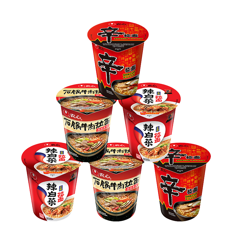 农心 方便面 欢乐时光Happy Hour 6连杯 410g
