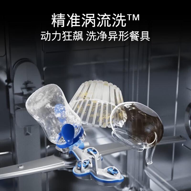西门子SE43HB55KC [智净魔方]灶下洗碗机 15套 700mm高度 双核热动力烘干 240小时长效抑菌存高清大图