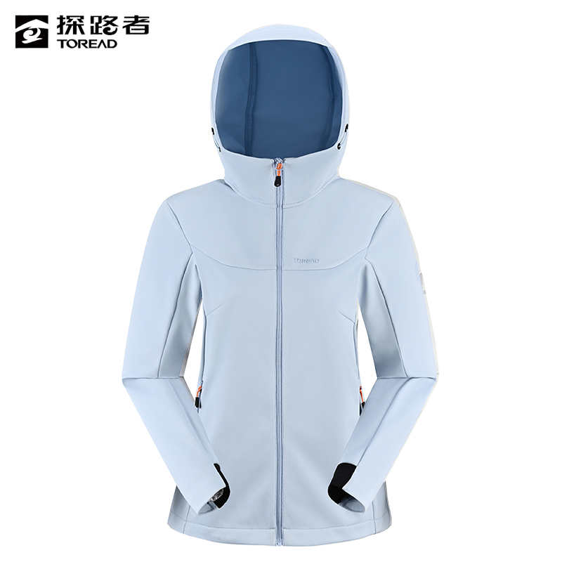 探路者 女式针织软壳外套 TAEEAN82043/件高清大图