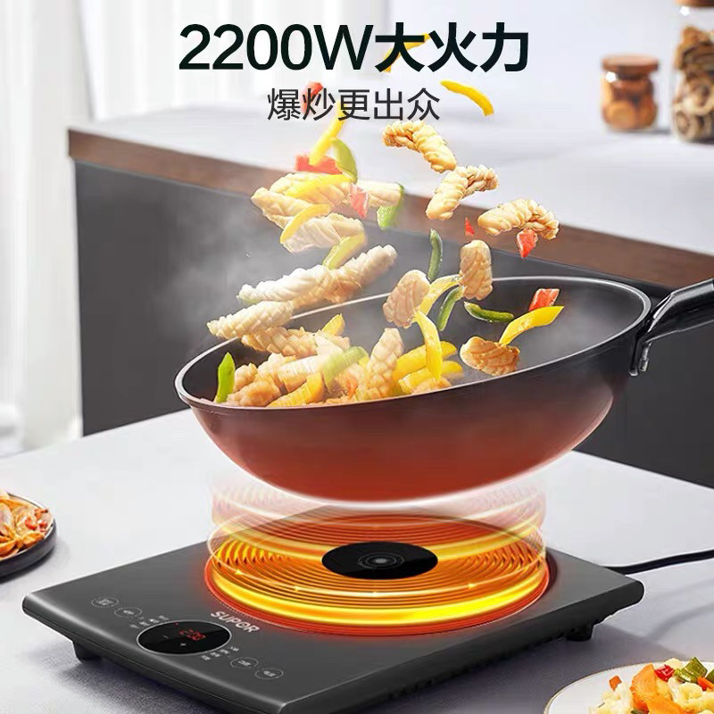 苏泊尔电磁炉2200W大功率触控微晶面板预约定时过热防水保护电磁炉 C22-IH965D高清大图