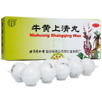 【搭配装】同仁堂 牛黄上清丸 6g*10丸+观鹤 广东凉茶颗粒 10g*20袋 解热镇痛 丸剂