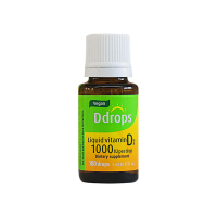 加拿大Ddrops成人素食者维生素D2滴剂 1000iu 5ml/瓶