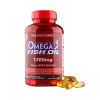 英国HB荷柏瑞深海鱼油软胶囊1200mg*100粒加班 血脂 缓解视疲劳新鲜效期