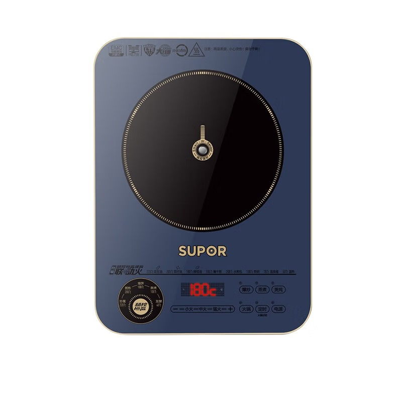 苏泊尔(SUPOR)家用2200W大功率火力猛火爆炒多功能炒菜火锅炉精准控温电磁炉C22-ID31