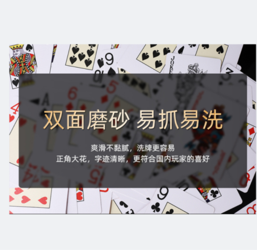 妙记 PVC 娱乐惯蛋扑克牌套装(两副装)高清大图
