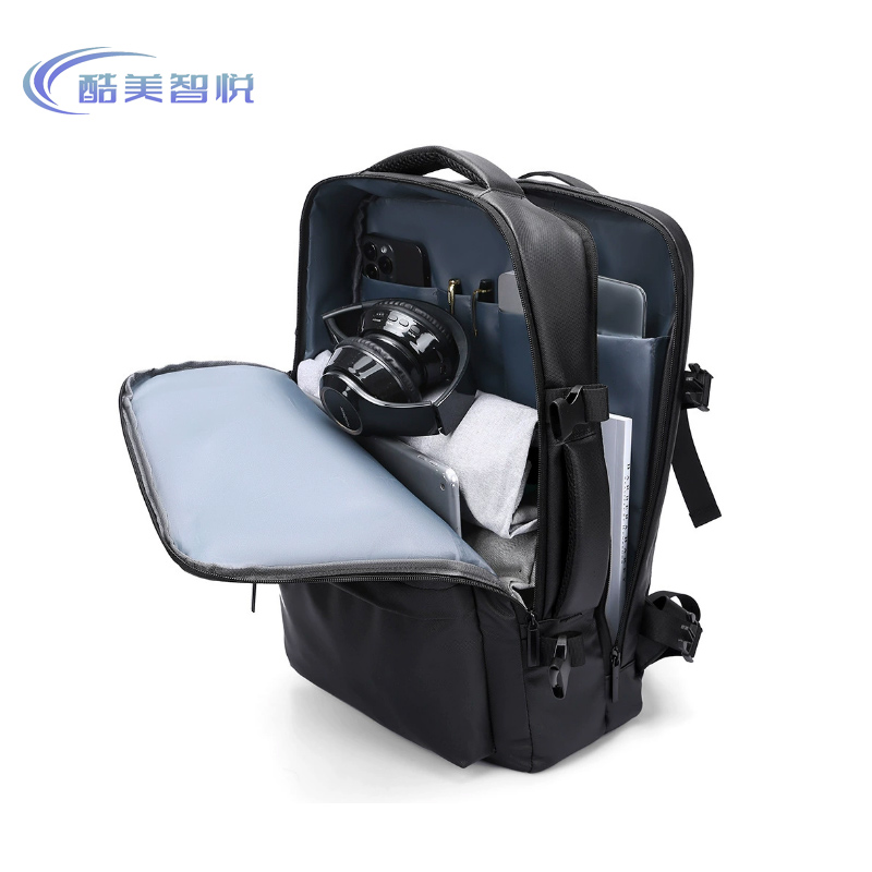 酷美智悦 黑色背包防泼水USB充电29*11*44cm KM-FZ127 个高清大图