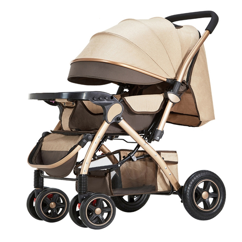 bb推车四轮婴儿车智扣儿可坐可躺轻便折叠高景观宝宝童车