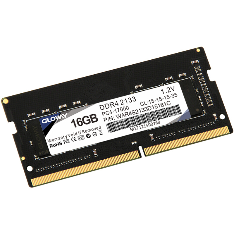 光威(Gloway) 战将 DDR4 16GB 2133频率 笔记本内存条