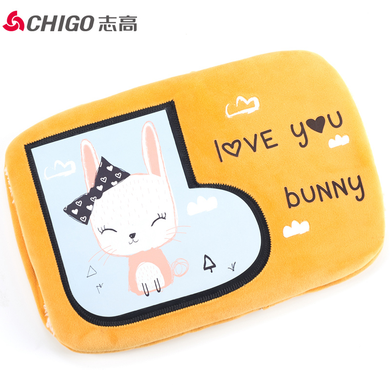 志高(CHIGO)电热水袋ZG-YM(04) 毛绒卡通防爆插头双插手电暖手宝暖水袋