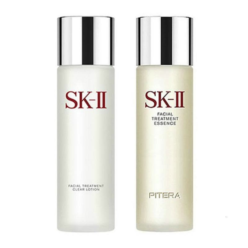 SK2基础套装补水保湿调理肌肤补水保湿控油平衡修复肌肤 神仙水 230ml + 嫩肤清莹露 230ml图片