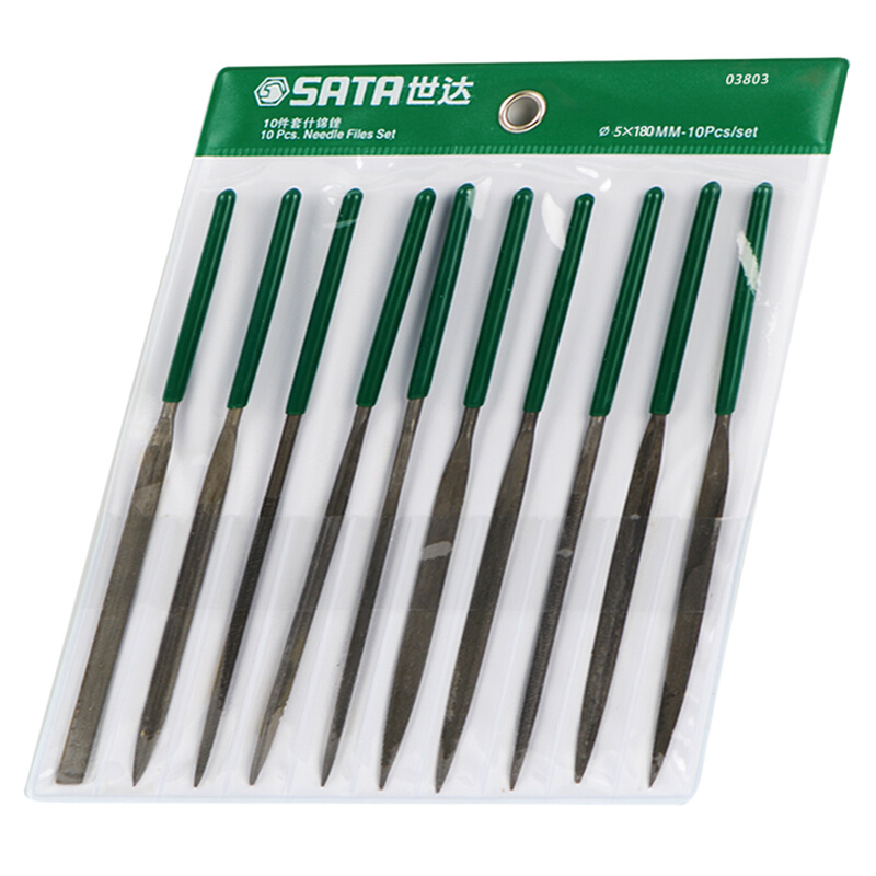 世达(sata) 03803 十件套什锦锉5x180mm多功能修整锉刀 1套装