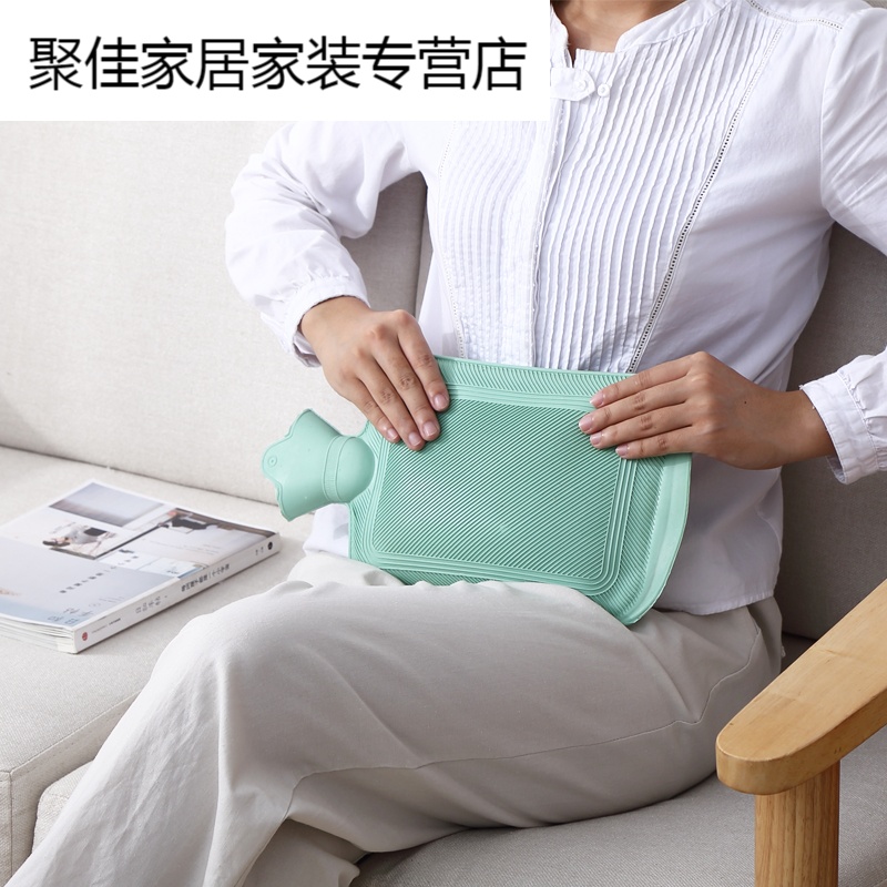 家柏饰(CORATED)大号注水橡胶热水袋加厚防爆随身灌水暖水袋冬季保暖暖手宝高清大图