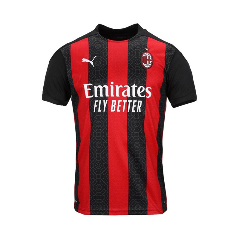 彪马 Puma 2020-21赛季AC米兰主场球衣 球迷版足球服 75727701