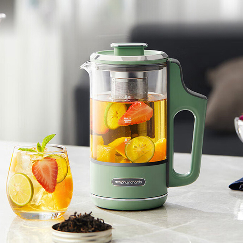 摩飞养生壶600ml分体便携式迷你煮茶器烧水壶清新绿MR6085高清大图