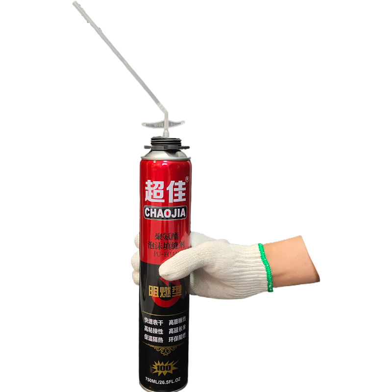 超佳 防火阻燃聚氨酯泡沫胶填缝剂 防水防潮泡沫剂保温隔音填充膨胀填缝剂门窗密封