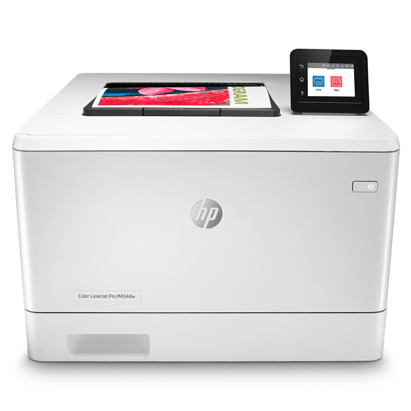 惠普(hp)M452dw/452nw/452dn/454nw/454dw 彩色激光打印机M454dw无线WIFI网络自动双面A4打印商务办公家庭照片文档资料材料打印机 标配