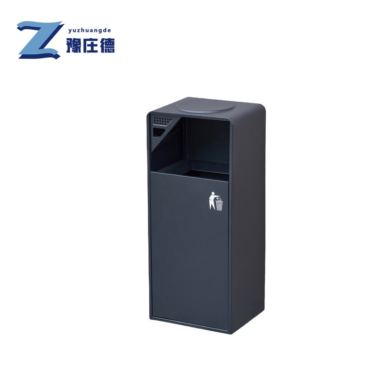 豫庄德户外不锈钢垃圾桶单桶个