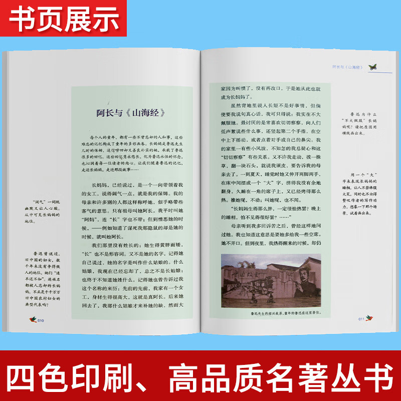 童年鲁滨逊漂流记西游记朝花夕拾六年级上册下册高尔基七年级课外阅读名著原著完整人教版和中高清大图