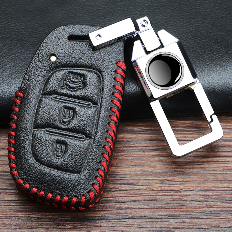 适用于北京现代领动钥匙套菲斯塔ix35名图悦动瑞纳ix25车钥匙包专用扣