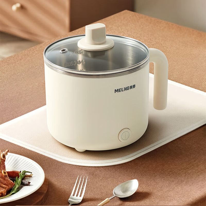 美菱(MELNG)多功能电煮锅1.2L MT-LC1501(米白色)高清大图