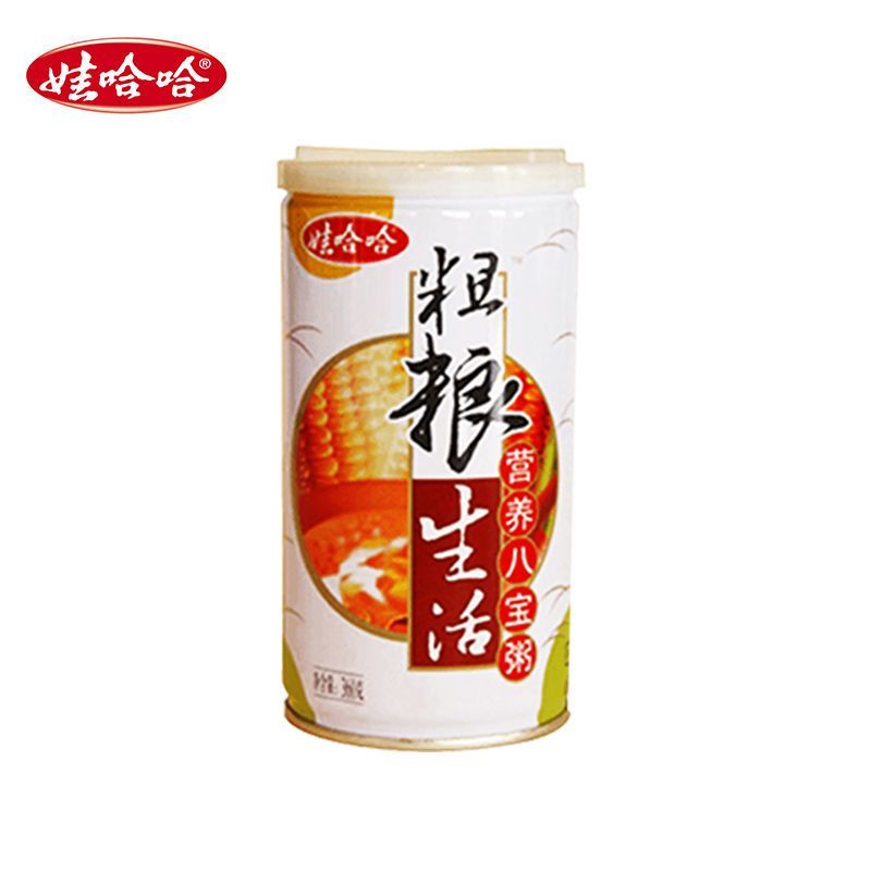 [娃哈哈官方]娃哈哈粗粮生活营养八宝粥360g*12罐